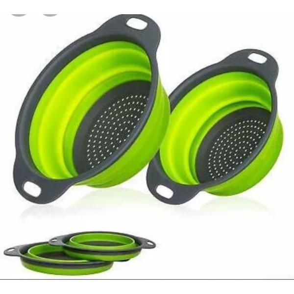 2 Silicone Collapsible Filter Basket
