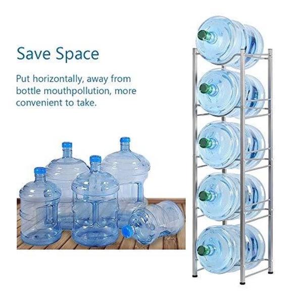 5 Gallon Water Bottle Storage Rack for 5 Bottles